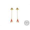 Lauren G. Adams Petits Gateaux Earrings (Gold/Hot Red)